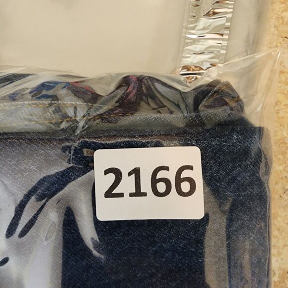 Levi's 517 Boot Cut Jeans Mens 36x30 Dark Blue Denim Red Tab Distressed Cowboy - Picture 13 of 13